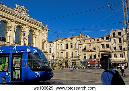Opera building at Place de la Comedie, Montpellier, Herault, Languedoc-Roussillon, France View Large Photo Image Stock Photo - Opera building at Place de la Comedie, Montpellier, Herault, Languedoc-Roussillon, France. Fotosearch