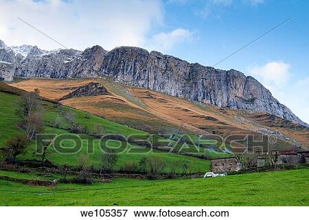 Stock Photo - Paisaje rural en Asón Cantabría España Europa. Fotosearch