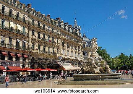 Place de la Comedie, Montpellier, Herault, Languedoc-Roussillon, France View Large Photo Image Picture - Place de la Comedie, Montpellier, Herault, Languedoc-Roussillon, France. Fotosearch