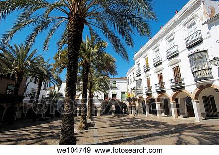 Plaza Grande, Zafra, Badajoz province, Extremadura, Spain View Large Photo Image Stock Photo - Plaza Grande, Zafra, Badajoz province, Extremadura, Spain. Fotosearch