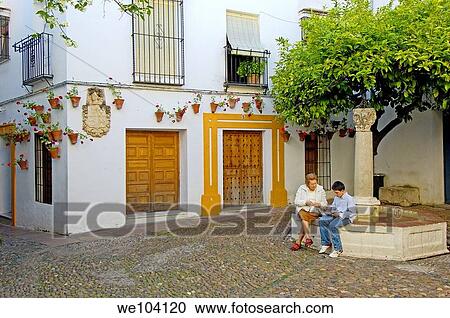 Plazuela de las Flores in the Jewish quarter, Cordoba, Andalusia, Spain View Large Photo Image Stock Image - Plazuela de las Flores in the Jewish quarter, Cordoba, Andalusia, Spain. Fotosearch