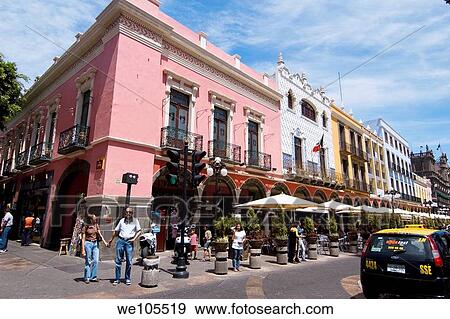 Portal Hidalgo Puebla Puebla Mexico View Large Photo Image Stock Photo - Portal Hidalgo Puebla Puebla Mexico. Fotosearch