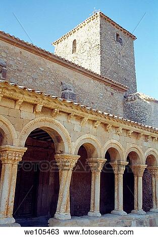 Portico of San Pedro church. Caracena, Soria province, Castilla León, Spain. View Large Photo Image Stock Image - Portico of San Pedro church. Caracena, Soria province, Castilla León, Spain.. Fotosearch