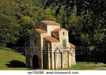 Pre-Romanesque church of San Miguel de Lillo, Oviedo, Asturias, Spain View Large Photo Image Stock Photograph - Pre-Romanesque church of San Miguel de Lillo, Oviedo, Asturias, Spain. Fotosearch