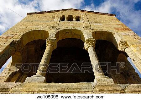 Stock Photography - Pre-Romanesque church of Santa Maria del Naranco, Oviedo, Asturias, Spain. Fotosearch