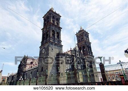 Puebla Cathedral Puebla Mexico View Large Photo Image Stock Image - Puebla Cathedral Puebla Mexico. Fotosearch