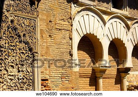 Stock Image - Reales Alcazares, Seville, Andalusia, Spain. Fotosearch