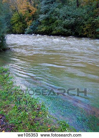 Rio Asón a su paso por Ramales de la Victoria Cantabria España Europa View Large Photo Image Stock Image - Rio Asón a su paso por Ramales de la Victoria Cantabria España Europa. Fotosearch