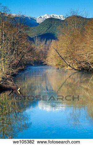 Rio Asón en Ramales de la Victoria Cantabria España Europa View Large Photo Image Stock Image - Rio Asón en Ramales de la Victoria Cantabria España Europa. Fotosearch