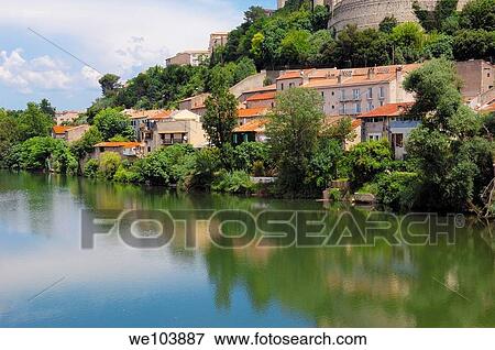 River Orb, Beziers, Herault, Languedoc-Roussillon, France View Large Photo Image Stock Photo - River Orb, Beziers, Herault, Languedoc-Roussillon, France. Fotosearch