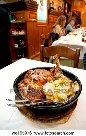 Roast lamb Segovia, Castilla León, Spain View Large Photo Image Stock Photograph - Roast lamb Segovia, Castilla León, Spain. Fotosearch