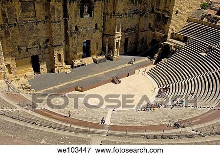 Roman theatre, Unesco World Heritage Site, Orange, Vaucluse, Provence-Alpes-Côte d´Azur, France View Large Photo Image Stock Photo - Roman theatre, Unesco World Heritage Site, Orange, Vaucluse, Provence-Alpes-Côte d´Azur, France. Fotosearch