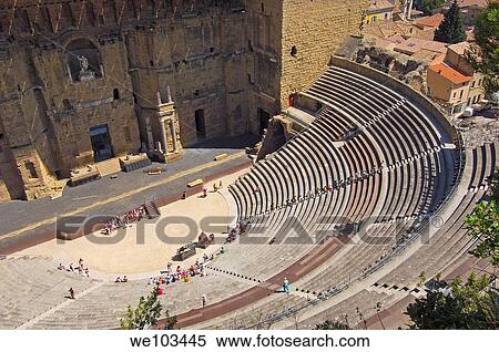 Roman theatre, Unesco World Heritage Site, Orange, Vaucluse, Provence-Alpes-Côte d´Azur, France View Large Photo Image Stock Photography - Roman theatre, Unesco World Heritage Site, Orange, Vaucluse, Provence-Alpes-Côte d´Azur, France. Fotosearch