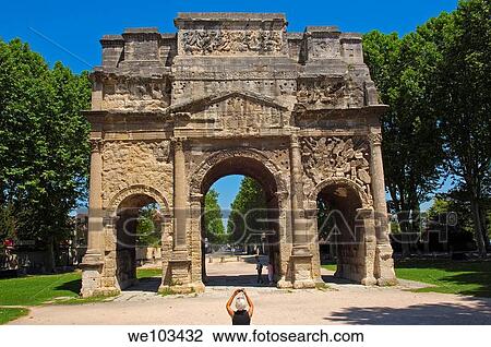 Roman Triumphal Arch of Orange, Unesco World Heritage Site, Orange, Vaucluse, Provence-Alpes-Côte d´Azur, France View Large Photo Image Stock Image - Roman Triumphal Arch of Orange, Unesco World Heritage Site, Orange, Vaucluse, Provence-Alpes-Côte d´Azur, France. Fotosearch