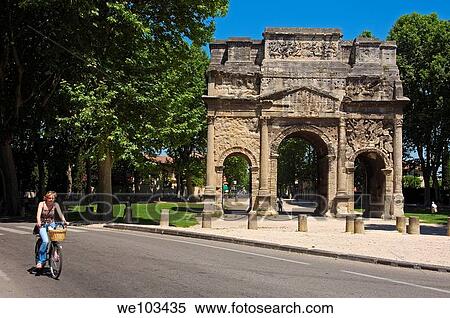 Roman Triumphal Arch of Orange, Unesco World Heritage Site, Orange, Vaucluse, Provence-Alpes-Côte d´Azur, France View Large Photo Image Stock Photography - Roman Triumphal Arch of Orange, Unesco World Heritage Site, Orange, Vaucluse, Provence-Alpes-Côte d´Azur, France. Fotosearch