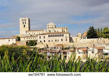 Romanesque cathedral (12th century) and Douro river, Zamora, Via de la Plata, Castilla-Leon, Spain View Large Photo Image Stock Image - Romanesque cathedral (12th century) and Douro river, Zamora, Via de la Plata, Castilla-Leon, Spain. Fotosearch