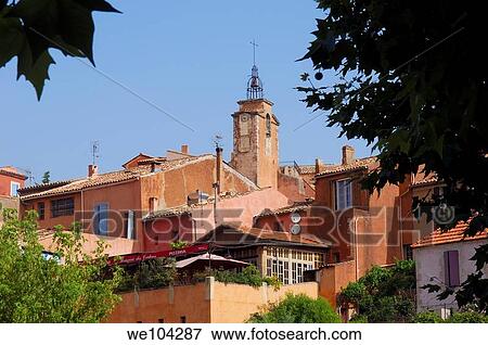 Stock Photo - Roussillon, Vaucluse, Provence-Alpes-Côte d´Azur, France. Fotosearch