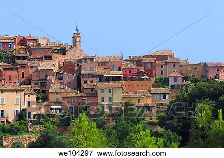 Stock Photo - Roussillon, Vaucluse, Provence-Alpes-Côte d´Azur, France. Fotosearch