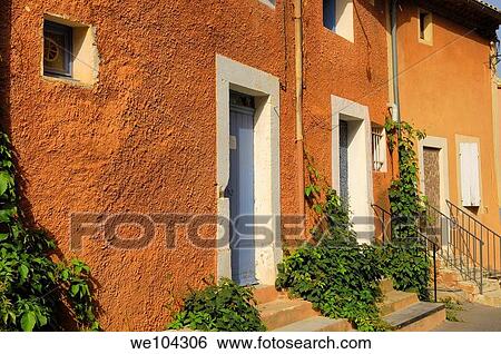 Stock Photograph - Roussillon, Vaucluse, Provence-Alpes-Côte d´Azur, France. Fotosearch