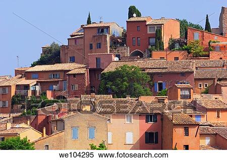 Stock Photography - Roussillon, Vaucluse, Provence-Alpes-Côte d´Azur, France. Fotosearch