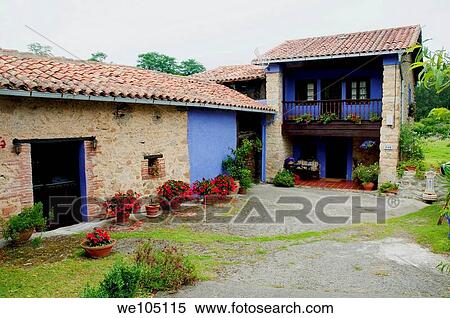 Rural house. Asturias province, Spain. View Large Photo Image Stock Photography - Rural house. Asturias province, Spain.. Fotosearch