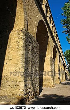 Saint-Clement aqueduct, Montpellier, Herault, Languedoc-Roussillon, France View Large Photo Image Stock Image - Saint-Clement aqueduct, Montpellier, Herault, Languedoc-Roussillon, France. Fotosearch