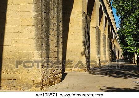 Saint-Clement aqueduct, Montpellier, Herault, Languedoc-Roussillon, France View Large Photo Image Stock Image - Saint-Clement aqueduct, Montpellier, Herault, Languedoc-Roussillon, France. Fotosearch