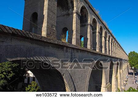 Saint-Clement aqueduct, Montpellier, Herault, Languedoc-Roussillon, France View Large Photo Image Stock Image - Saint-Clement aqueduct, Montpellier, Herault, Languedoc-Roussillon, France. Fotosearch