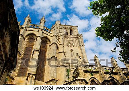 Saint-Nazaire cathedral, Beziers, Herault, Languedoc-Roussillon, France View Large Photo Image Picture - Saint-Nazaire cathedral, Beziers, Herault, Languedoc-Roussillon, France. Fotosearch