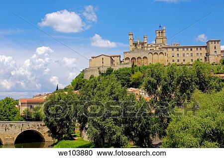 Saint-Nazaire cathedral, Beziers, Herault, Languedoc-Roussillon, France View Large Photo Image Stock Image - Saint-Nazaire cathedral, Beziers, Herault, Languedoc-Roussillon, France. Fotosearch