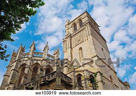 Saint-Nazaire cathedral, Beziers, Herault, Languedoc-Roussillon, France View Large Photo Image Stock Photo - Saint-Nazaire cathedral, Beziers, Herault, Languedoc-Roussillon, France. Fotosearch