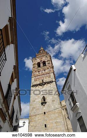 San Bartolome church, Jerez de los Caballeros, Badajoz province, Extremadura, Spain View Large Photo Image Stock Photo - San Bartolome church, Jerez de los Caballeros, Badajoz province, Extremadura, Spain. Fotosearch