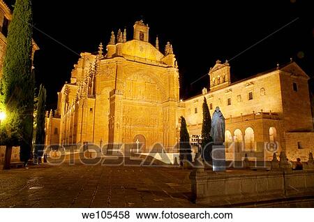 San Esteban convent, night view. Salamanca, Castilla León, Spain. View Large Photo Image Stock Photo - San Esteban convent, night view. Salamanca, Castilla León, Spain.. Fotosearch