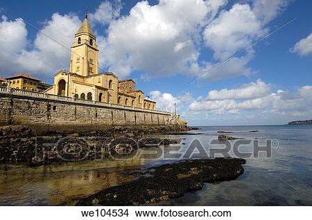 San Pedro Church, Gijon, Asturias, Spain View Large Photo Image Picture - San Pedro Church, Gijon, Asturias, Spain. Fotosearch