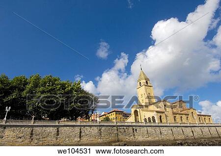 San Pedro Church, Gijon, Asturias, Spain View Large Photo Image Stock Image - San Pedro Church, Gijon, Asturias, Spain. Fotosearch