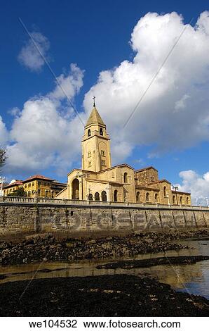 San Pedro Church, Gijon, Asturias, Spain View Large Photo Image Stock Image - San Pedro Church, Gijon, Asturias, Spain. Fotosearch