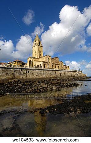 San Pedro Church, Gijon, Asturias, Spain View Large Photo Image Stock Image - San Pedro Church, Gijon, Asturias, Spain. Fotosearch