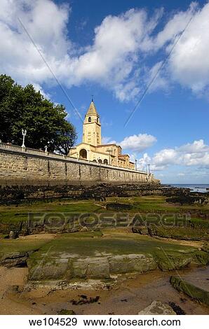 San Pedro Church, Gijon, Asturias, Spain View Large Photo Image Stock Photo - San Pedro Church, Gijon, Asturias, Spain. Fotosearch