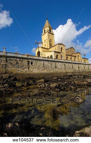 San Pedro Church, Gijon, Asturias, Spain View Large Photo Image Stock Photo - San Pedro Church, Gijon, Asturias, Spain. Fotosearch
