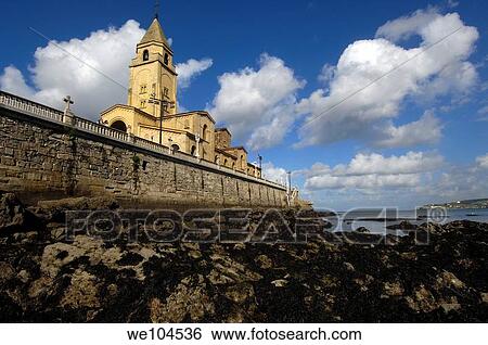 San Pedro Church, Gijon, Asturias, Spain View Large Photo Image Stock Photograph - San Pedro Church, Gijon, Asturias, Spain. Fotosearch