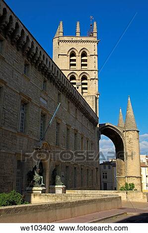St Pierre cathedral, Montpellier, Herault, Languedoc-Roussillon, France View Large Photo Image Stock Image - St Pierre cathedral, Montpellier, Herault, Languedoc-Roussillon, France. Fotosearch