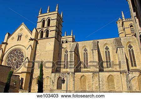St Pierre cathedral, Montpellier, Herault, Languedoc-Roussillon, France View Large Photo Image Stock Image - St Pierre cathedral, Montpellier, Herault, Languedoc-Roussillon, France. Fotosearch