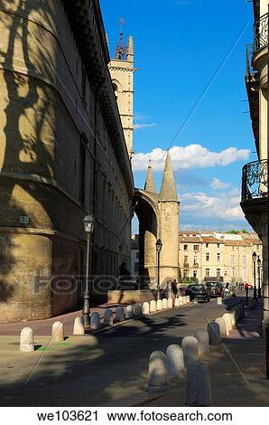 St Pierre cathedral, Montpellier, Herault, Languedoc-Roussillon, France View Large Photo Image Stock Image - St Pierre cathedral, Montpellier, Herault, Languedoc-Roussillon, France. Fotosearch