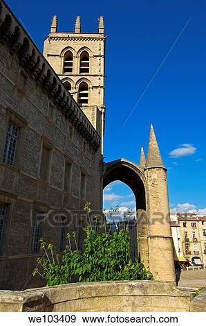 St Pierre cathedral, Montpellier, Herault, Languedoc-Roussillon, France View Large Photo Image Stock Photo - St Pierre cathedral, Montpellier, Herault, Languedoc-Roussillon, France. Fotosearch