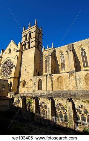 St Pierre cathedral, Montpellier, Herault, Languedoc-Roussillon, France View Large Photo Image Stock Photography - St Pierre cathedral, Montpellier, Herault, Languedoc-Roussillon, France. Fotosearch