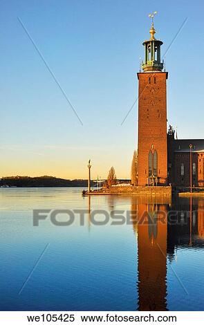 Stockholm City Hall, Stockholm, Sweden View Large Photo Image Stock Photography - Stockholm City Hall, Stockholm, Sweden. Fotosearch