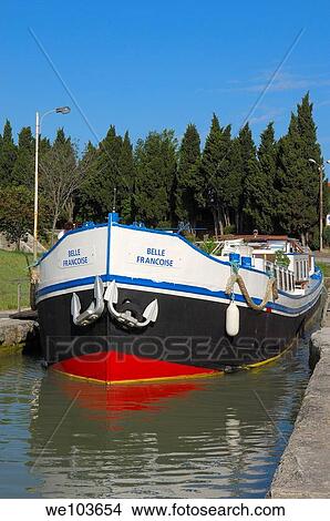 The Neuf Ecluses, Canal du Midi, Beziers, Herault, Languedoc-Roussillon, France View Large Photo Image Picture - The Neuf Ecluses, Canal du Midi, Beziers, Herault, Languedoc-Roussillon, France. Fotosearch