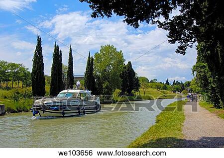 The Neuf Ecluses, Canal du Midi, Beziers, Herault, Languedoc-Roussillon, France View Large Photo Image Stock Photograph - The Neuf Ecluses, Canal du Midi, Beziers, Herault, Languedoc-Roussillon, France. Fotosearch