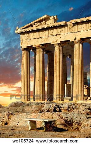 The Parthenon Temple, the Acropolis of Athens in Greece View Large Photo Image Picture - The Parthenon Temple, the Acropolis of Athens in Greece. Fotosearch