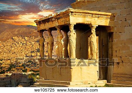 The Porch of the Caryatids The Erechtheum, the Acropolis of Athens in Greece View Large Photo Image Stock Photography - The Porch of the Caryatids The Erechtheum, the Acropolis of Athens in Greece. Fotosearch